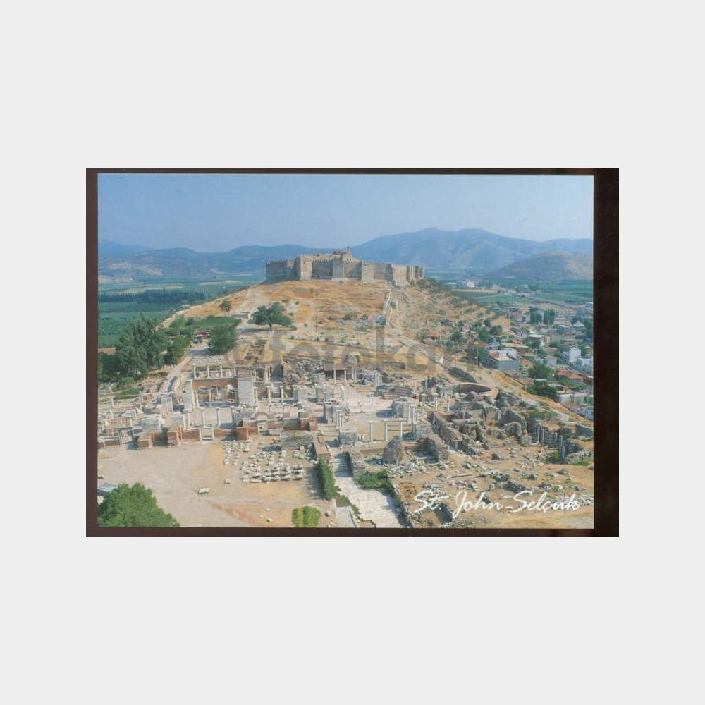 1990 Selçuk St. John Kalesi Görünüş Kartpostal