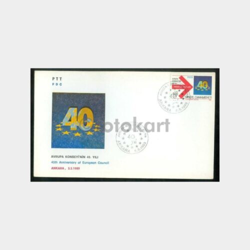 1989 Avrupa Konseyi 40. Yılı FDC