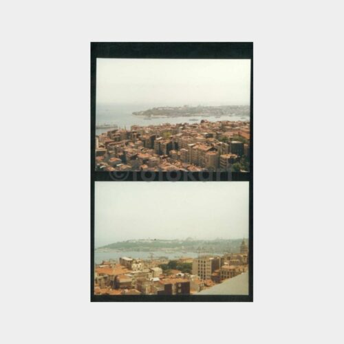 1974 İstanbul Limanı Genel Görünüş 2 Adet Fotoğraf