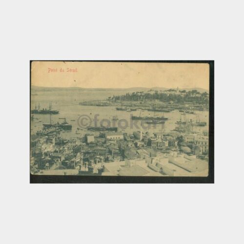 1910 İstanbul Limanı Konulu Kartpostal