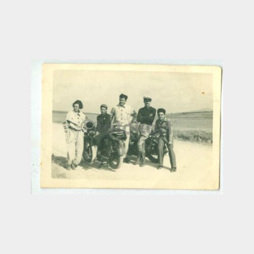 1937 Taşdelen Yolunda Motorsikletli Genç Fotoğraf