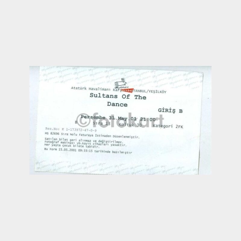 2001 Mydonose Showland - Giriş Bileti - Görsel 2