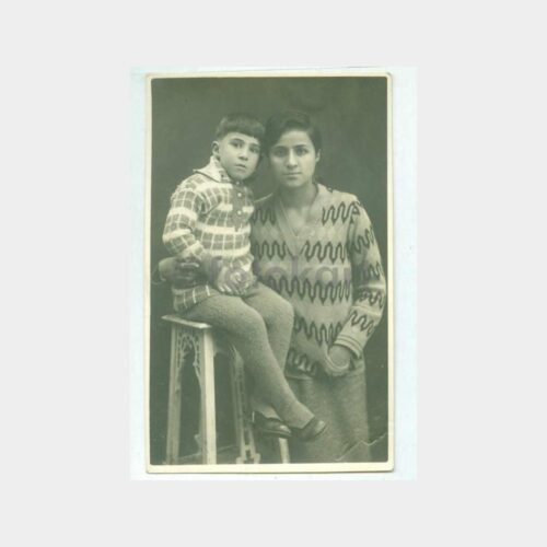 1928 Stüdyo Kadın ve Oğlu Fotoğraf