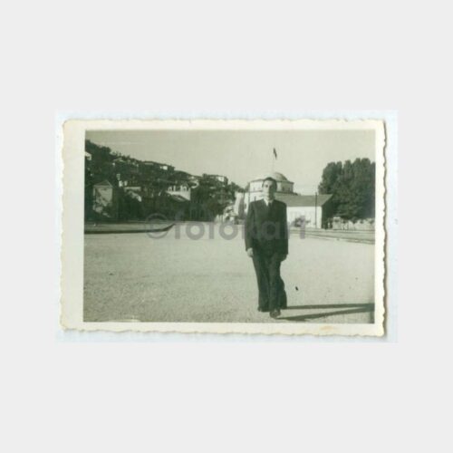 1940 Ohri - Hacı Kasım Camii Önünde Bay Fotoğraf