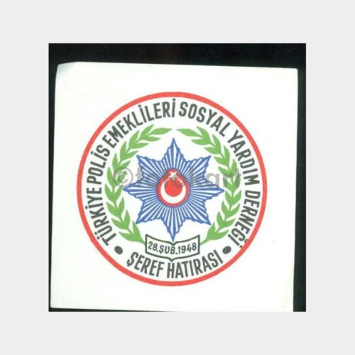 Türkiye Polis Emeklileri Şeref Hatırası Etiket