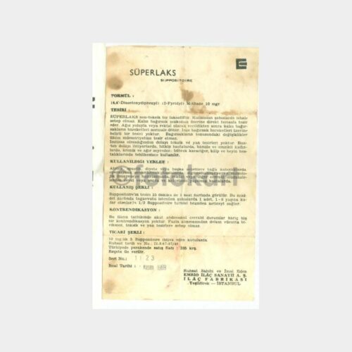 1969 Yeşildirek Embio İlaç Fabrikası Prospektüsü