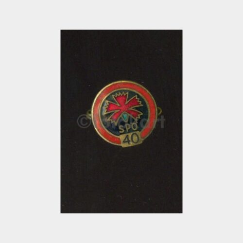 SPO 40. Yıl Karanfil Motifli Mineli Rozeti