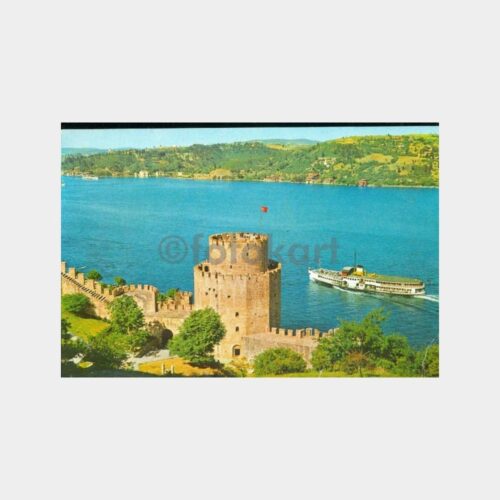1975 Boğaziçi Rumelihisarı Vapuru Görünüş Kartpostal
