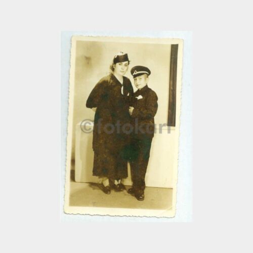 1949 Şapkalı Kadın Öğrenci Oğlu Fotoğraf