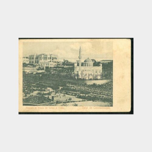 1910 Yıldız Camii Selamlık Konulu Kartpostal