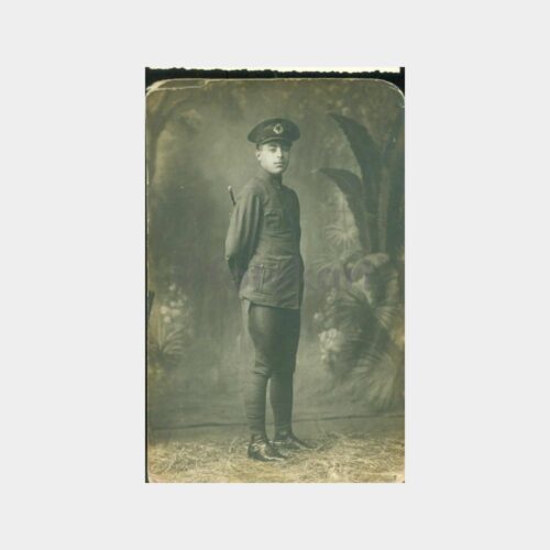 1930 Askeri Öğrenci Görünüş Stüdyo Fotoğraf