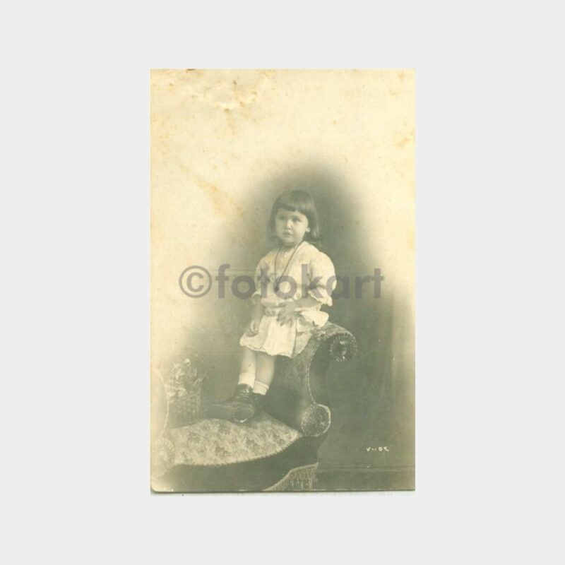 1928 Stüdyo Kız Çocuk Fotoğraf