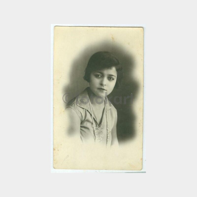 1928 Kadın Portre - Stüdyo Fotoğraf