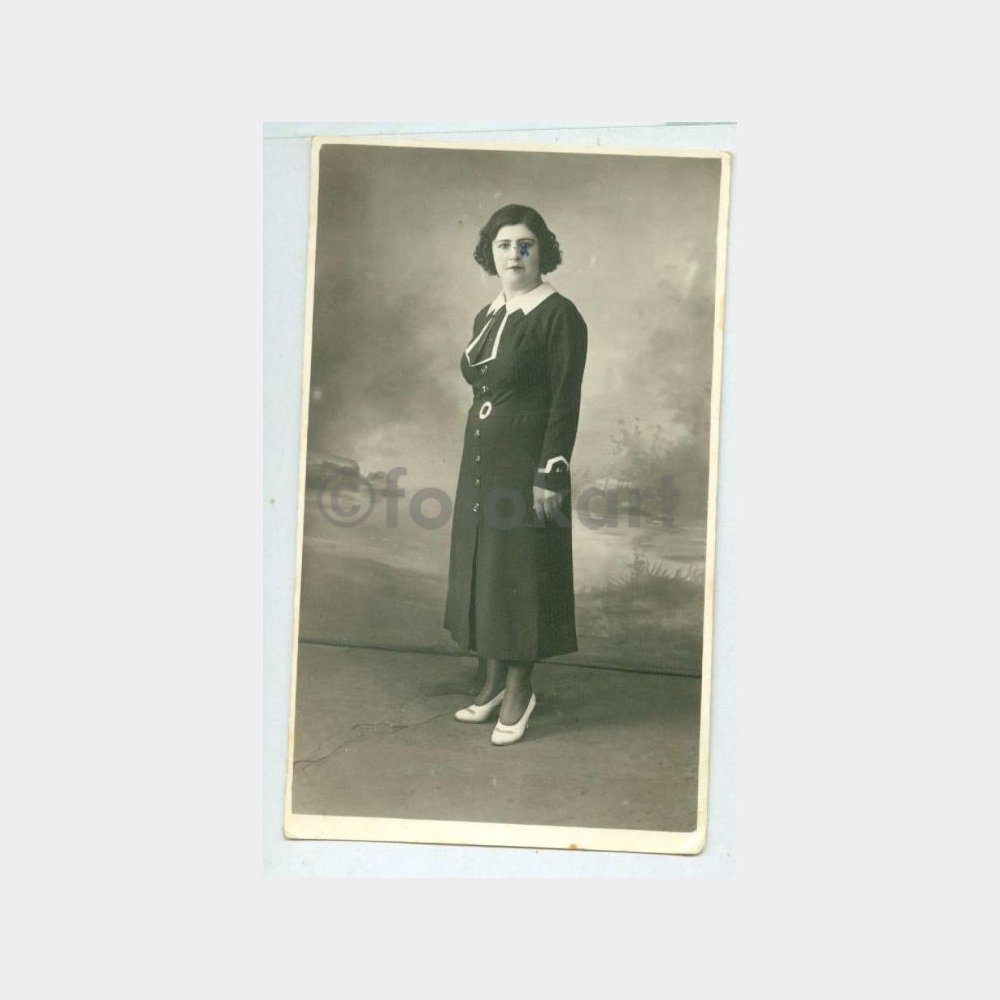 1930 Stüdyo Arka Plan - Kadın Fotoğraf