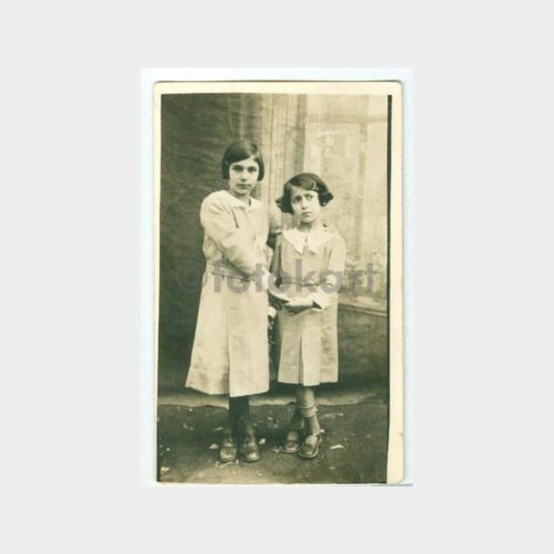 1932 Stüdyo Arka Plan - Kız Kardeşler Fotoğraf