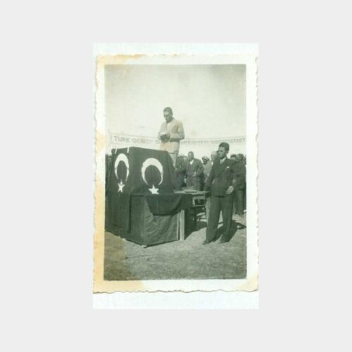 1935 Tören - Kürsüde Konuşmacı Fotoğraf