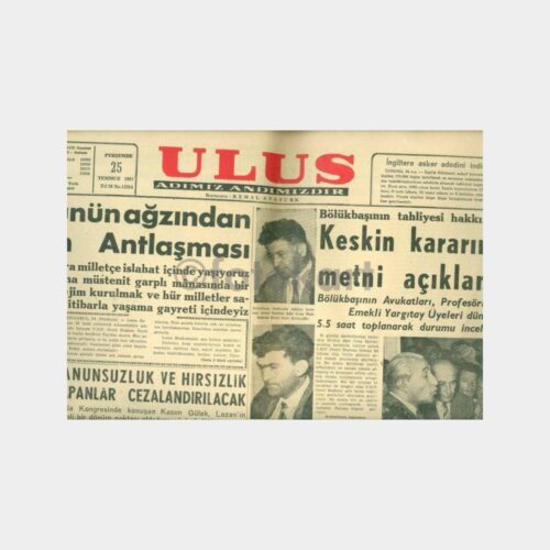 1957 Ulus Gazetesi (25.07.1957 Tarihli)