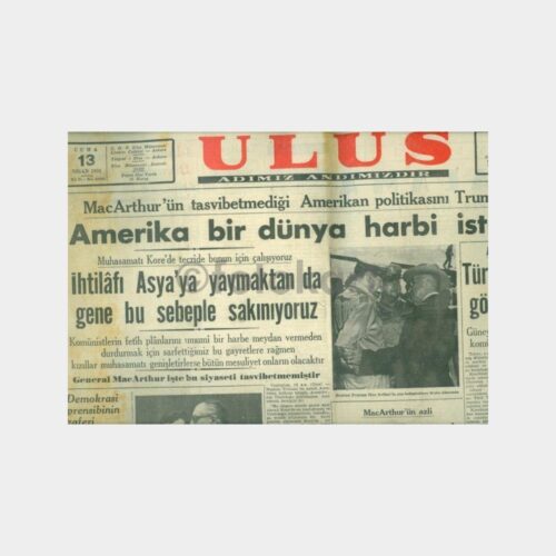 1951 Ulus Gazetesi (13.04.1951 Tarihli)