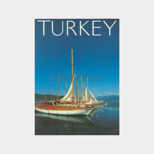1996 Türk Sahilleri Yelkenli Konulu Kartpostal
