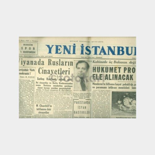 1954 Yeni İstanbul Gazetesi (17.05.1954 Tarihli)