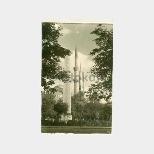 1958 İstanbul Dikilitaş Görünüş Kartpostal