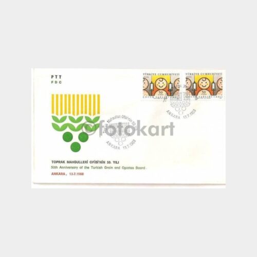 1988 Toprak Mahsulleri Ofisi 50. Yıl FDC
