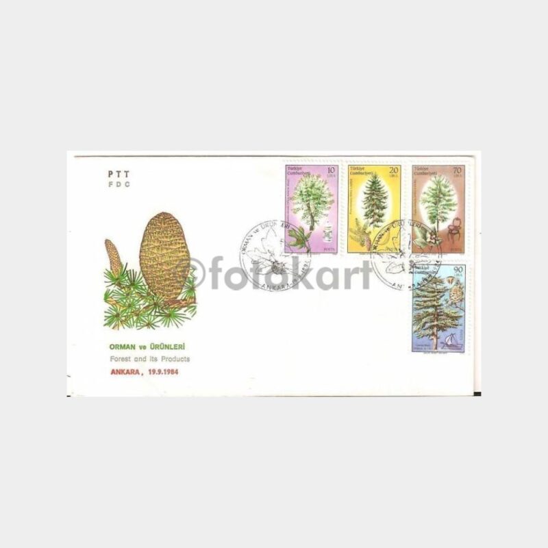 1984 Orman Ürünleri Konulu FDC