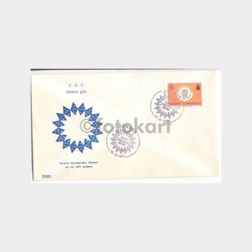 1977 Türk Standartlar Haftası Hatırası FDC