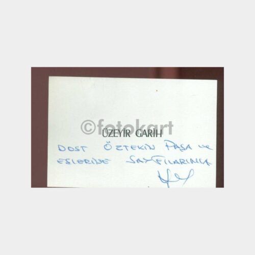 1983 Üzeyir Garih - İş Adamı Tebrik Kartı