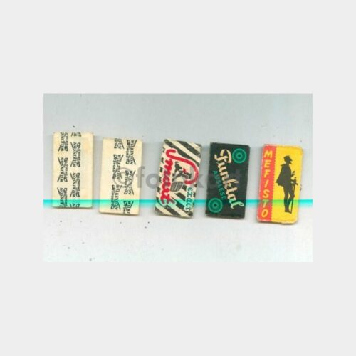 1950 Jilet Bıçak Kağıt Koleksiyonu Lotu (5 Adet)