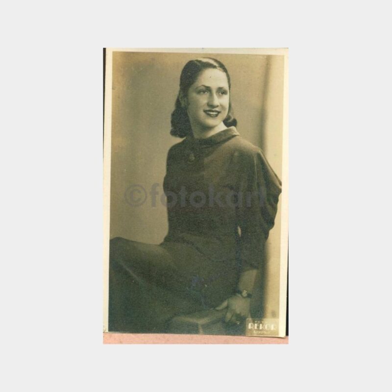 1936 Beyoğlu -Foto Rekor- Kadın Fotoğraf
