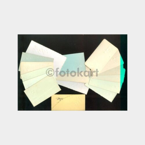 1940 Kabartma Baskılı Tebrik Kartları (17 Adet)