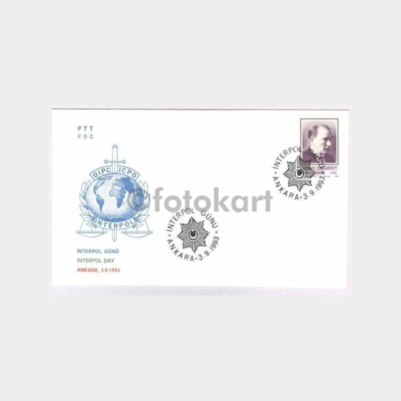 1993 Polis Konulu İnterpol Günü FDC
