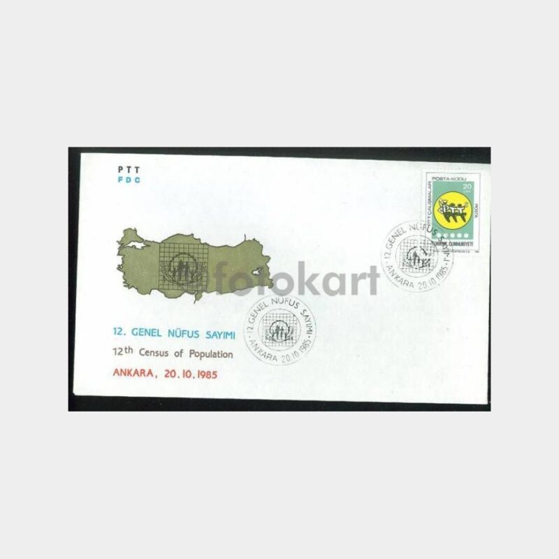 1985 Nüfus Sayımı Konulu FDC