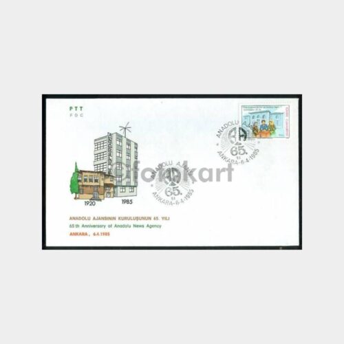 1985 Anadolu Ajansı Kuruluşu 65. Yılı FDC