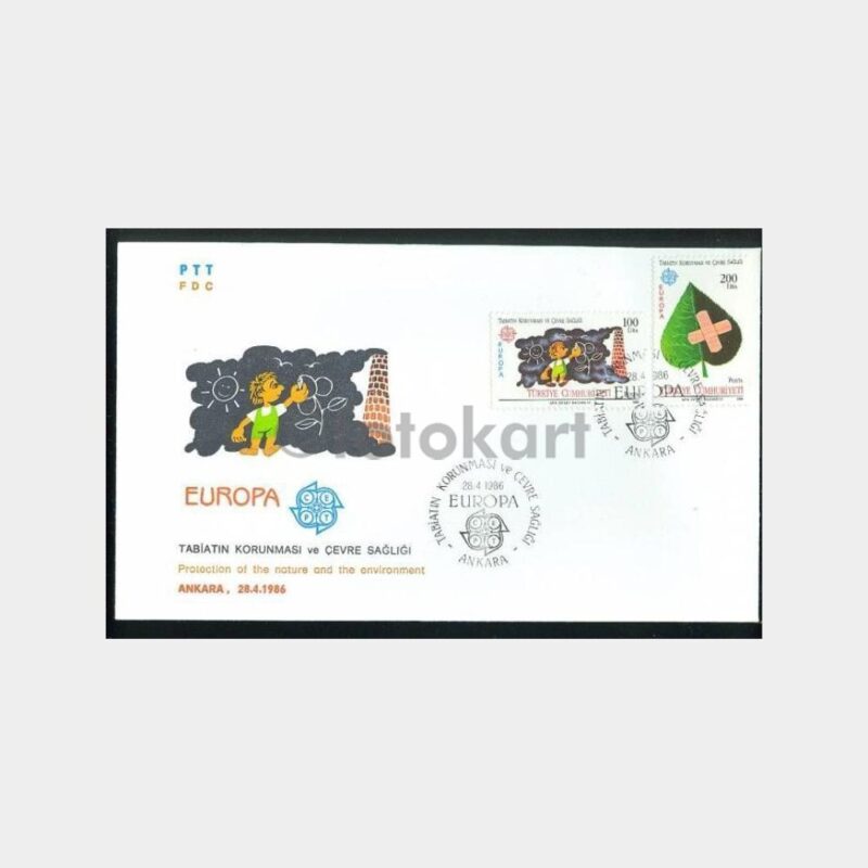 1986 Europa CEPT Tabiatın Korunması FDC