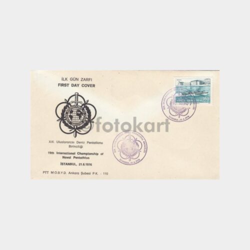 1976 Deniz Pentatlon Birinciliği Konulu FDC