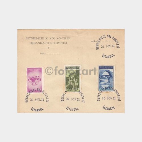 1955 Yol Kongresi Antetli Zarf Konulu FDC
