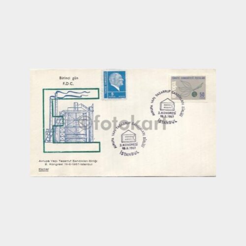 1967 Avrupa Yapı Sandıkları Konulu FDC