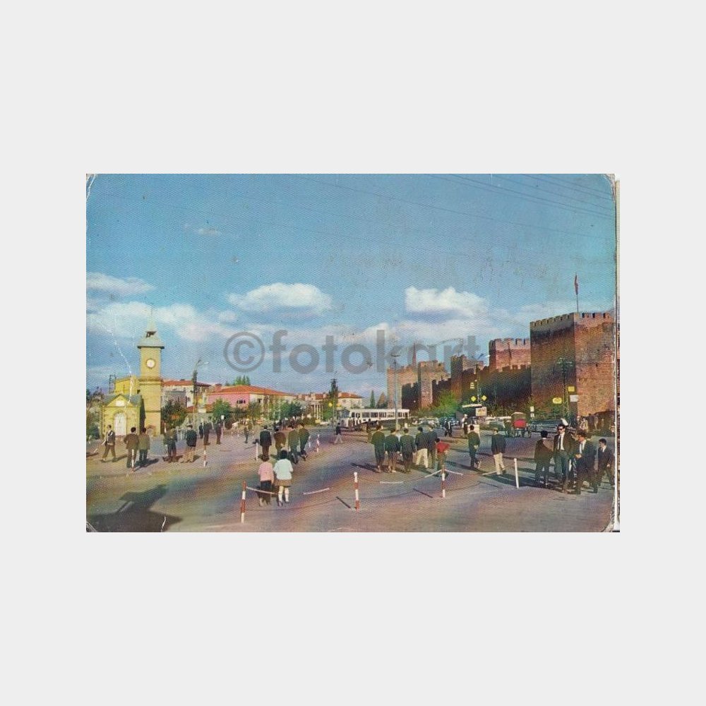 1978 Kayseri Kalesi Saat Kulesi Görünüş Kartpostal