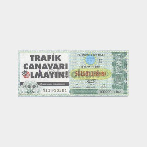 Milli Piyango - 09.03.1996 U-510188 Trafik Canavarı