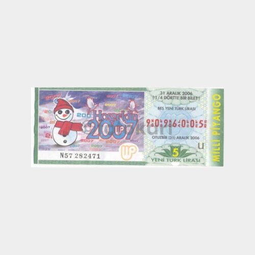 Milli Piyango - 31.12.2006 U-9096005 Yılbaşı
