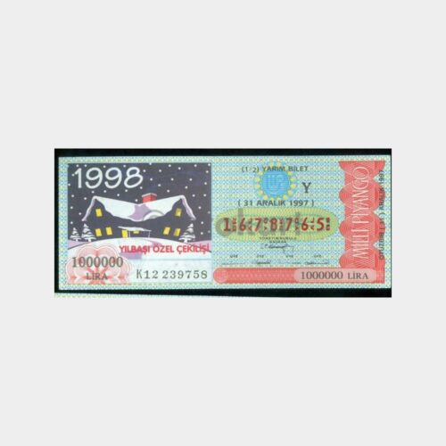 Milli Piyango - 31.12.1997 Y-1678765 Yılbaşı