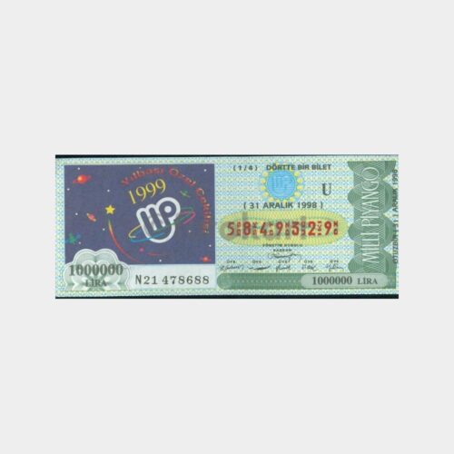 Milli Piyango - 31.12.1998 U-5849329 Yılbaşı