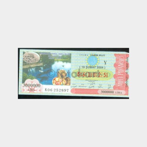 Milli Piyango - 19.02.2004 Y-361025 Sivas Gürün