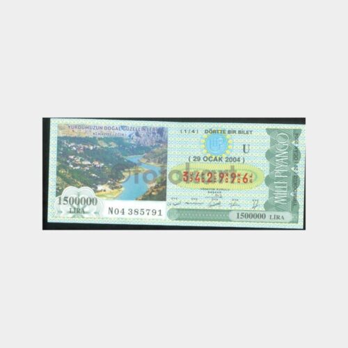 Milli Piyango - 29.01.2004 U-342996 Erzincan Kemaliye