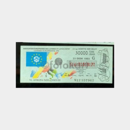 Milli Piyango - 23.10.1993 G-563387 6. Avrupa Çekilişi