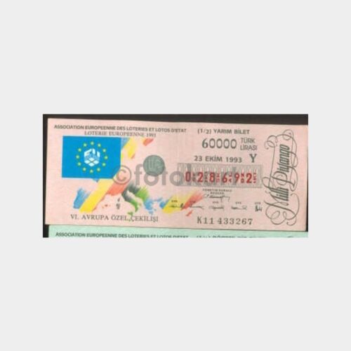 Milli Piyango - 23.10.1993 Y-028692 6. Avrupa Çekilişi