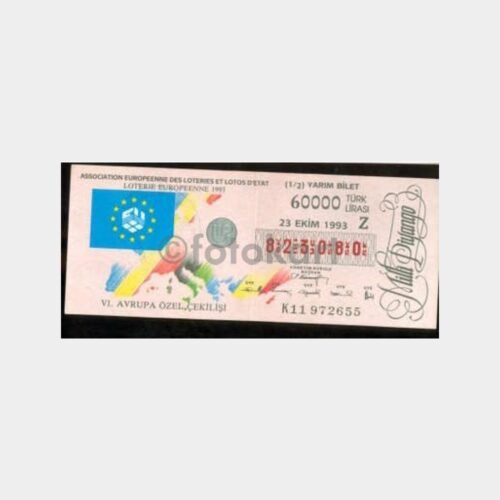 Milli Piyango - 23.10.1993 Z-823080 6. Avrupa Çekilişi