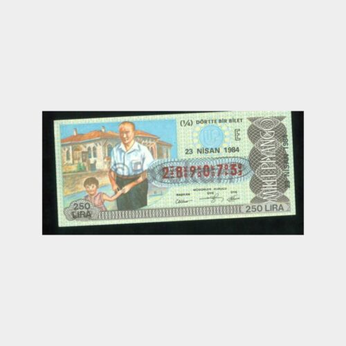 Milli Piyango - 23.04.1984 E-289073 Atatürk ve Çocuk